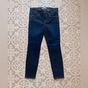 Dark stretchy denim jeans